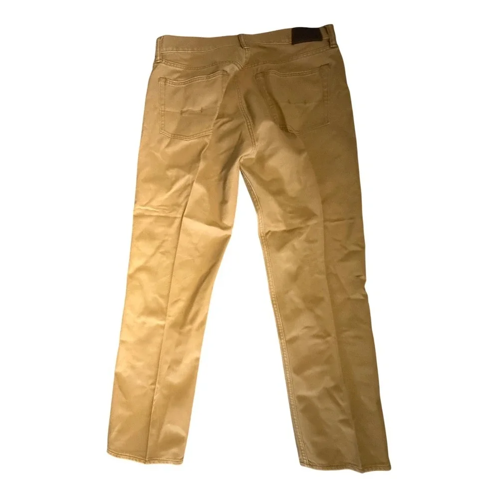 Polo Ralph Lauren Classic 867 Pants Mens 34x32 Tan Khaki Cotton Twill Straight